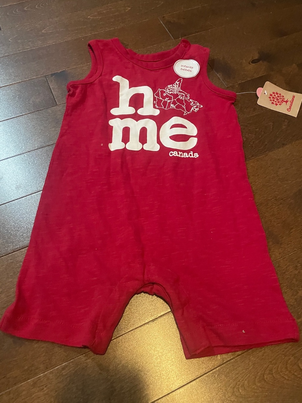 Canada Home Red Baby Romper